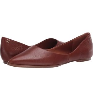 Zodiac Hill Ballet Flats Cognac Leather | 7.5